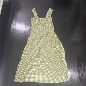 New Gingham Green Dress